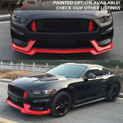 2015-2016Â Ford Mustang GT350 Black Front Rear Bumper Conversion PP