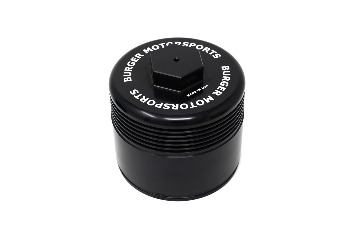 Black Oil Filter Cover