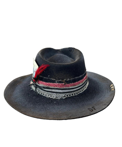 Black Custom Diesel Freak western Hat