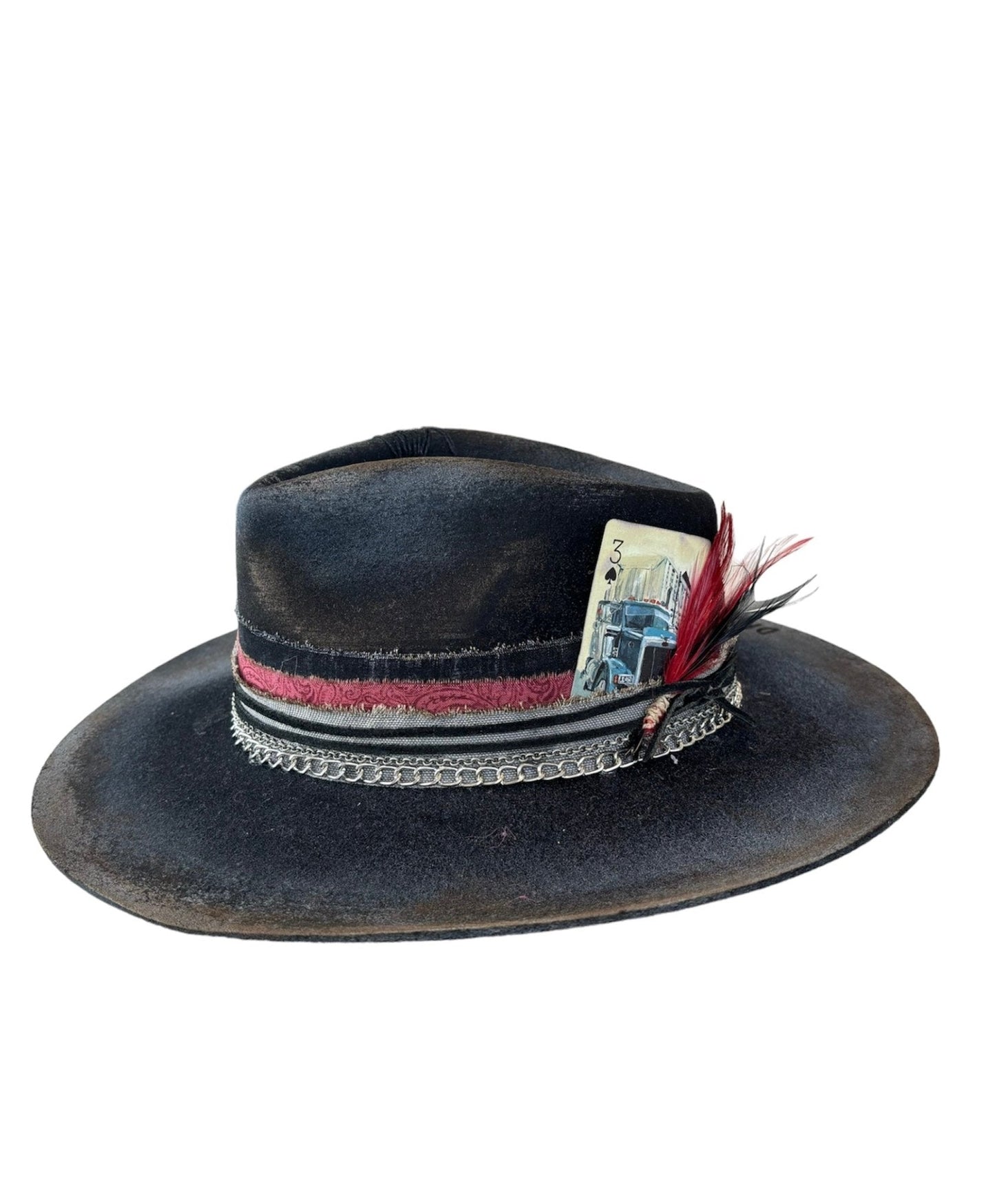 Black Custom Diesel Freak western Hat
