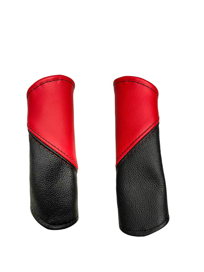 For 1997-2004 Chevy Corvette C5 Torch Red & Black Leather Interior Piece Cover Set
