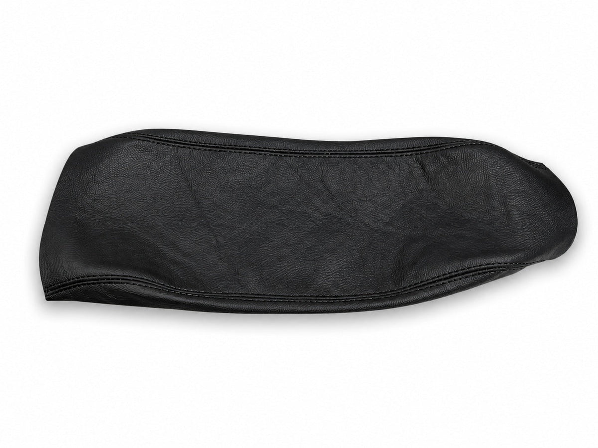 Black Leather Center Console Armrest Cover For Chevrolet Corvette C5 1997-2004