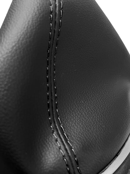 For Honda Civic 2001 2002 2003 2004 2005 Black Synthetic Leather Shift Boot Cover