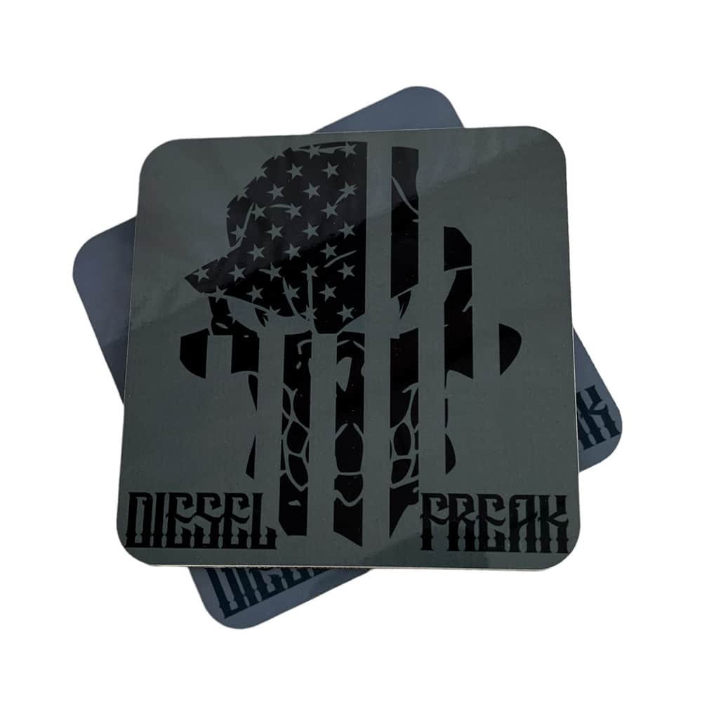 Black Out Flag DF Skully Coaster