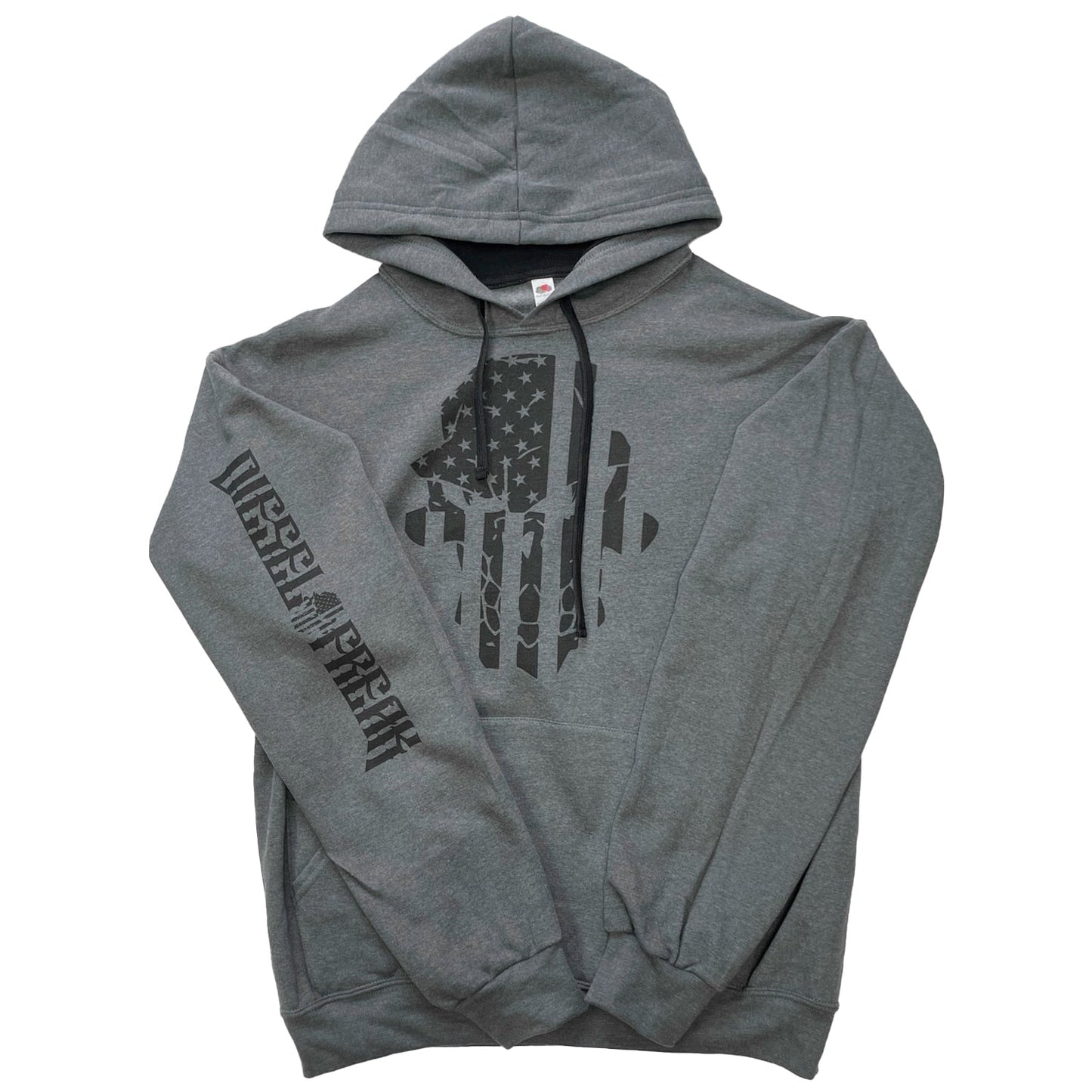 Charcoal Grey Patriot Flag Hoodie