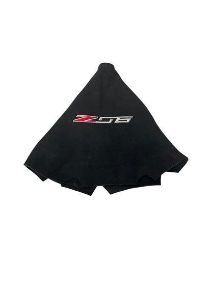 New Embroidery Leather/Suede Manual Shift Boot Cover For Chevy Corvette C6 Z06 2005-2013