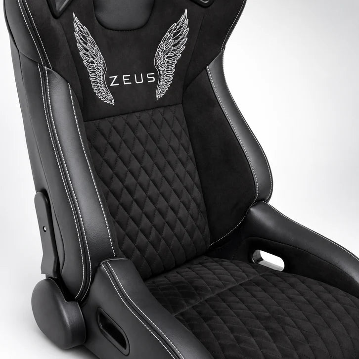 BULL BOOST ZEUS Collection Black Reclinable Racing Seats – Pair