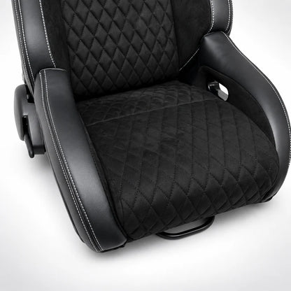 BULL BOOST ZEUS Collection Black Reclinable Racing Seats – Pair