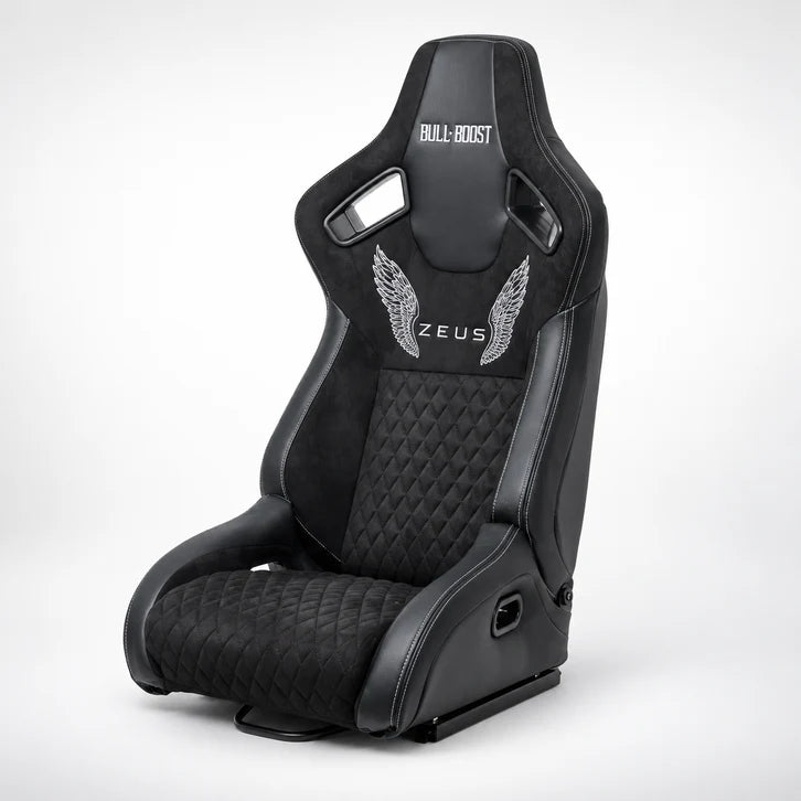 BULL BOOST ZEUS Collection Black Reclinable Racing Seats – Pair