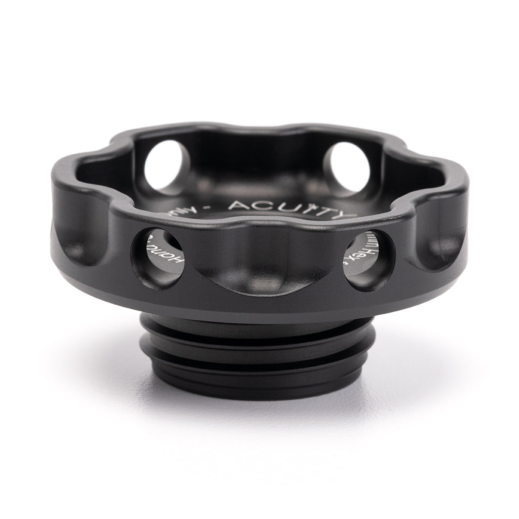 ACUITY Instruments Podium Oil Cap in Satin Black for Hondas/Acuras