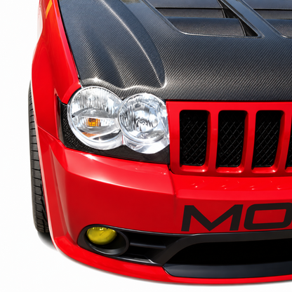2005-2007 Jeep Grand Cherokee Carbon Fiber Headlight Covers