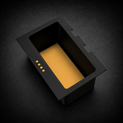Center Console Organizer for Rivian R1S / R1T — Black Ops Sliding Tray | All-Black Precision Fit
