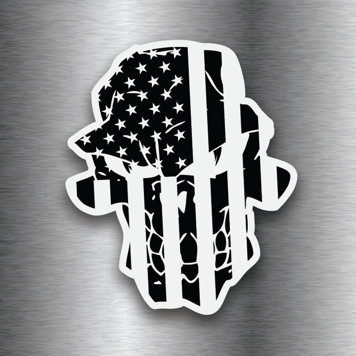 Blackout Flag Skully Magnet