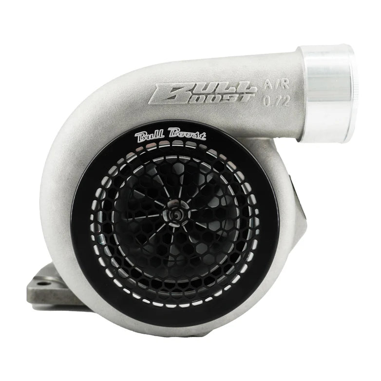 BULL BOOST PERFORMANCE Black Billet 4" Turbo Inlet Guard Velocity Stack Adapter Bellmouth Intake Hex