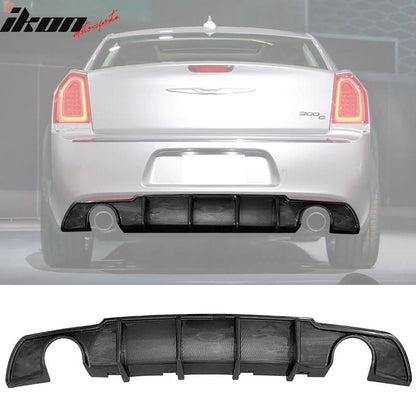 2015-2024 Chrysler 300 4 Shark Fin Style Rear Diffuser Lip PP