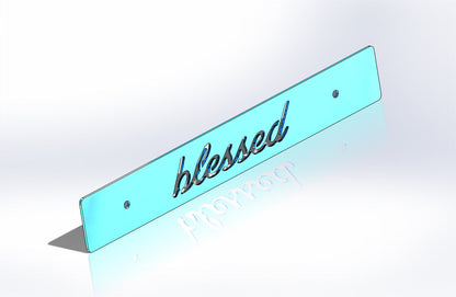 CARBON FIBER CNCed Blessed Front License Plate Delete for Subaru WRX Impreza STi