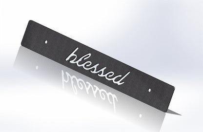 CARBON FIBER CNCed Blessed Front License Plate Delete for Subaru WRX Impreza STi