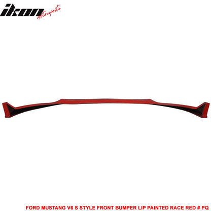 2010-2012 Ford Mustang V6 S Style Front Bumper Lip Chin Spoiler PU