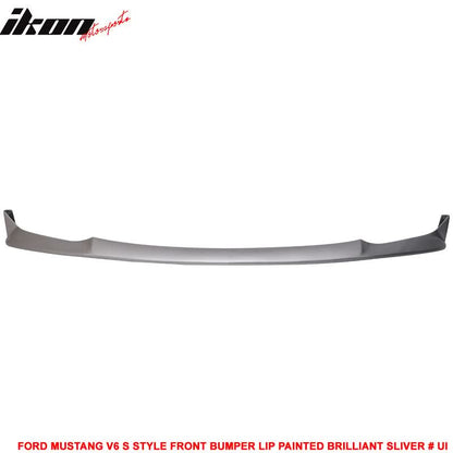 2010-2012 Ford Mustang V6 S Style Front Bumper Lip Chin Spoiler PU