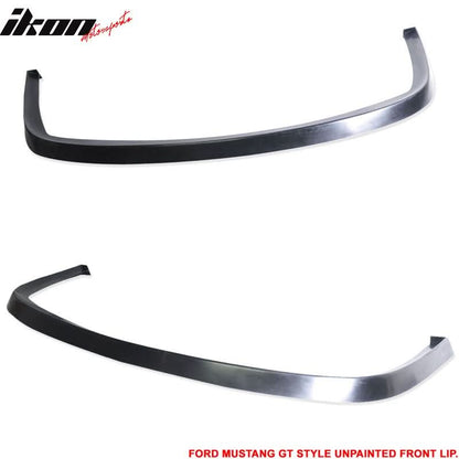 1994-1998 Ford Mustang GT Style Unpainted Black Front Bumper Lip PU