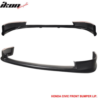 Fits 06-08 Civic HF-P PU Front&Rear Bumper Lip Spoiler&Brake Lamp