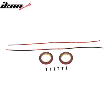 2016-2018 Honda Civic HF-P Style Painted Front Bumper Lip Splitters