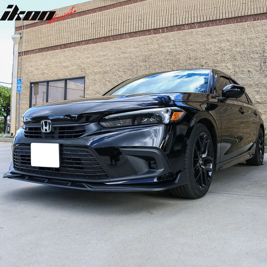 2022-2023 Honda Civic 11th Gen Front Lip Chin Spoiler PP 3PC