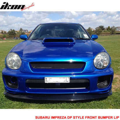 2002-2003 Subaru Impreza DP Style Unpainted Black Front Bumper Lip PU