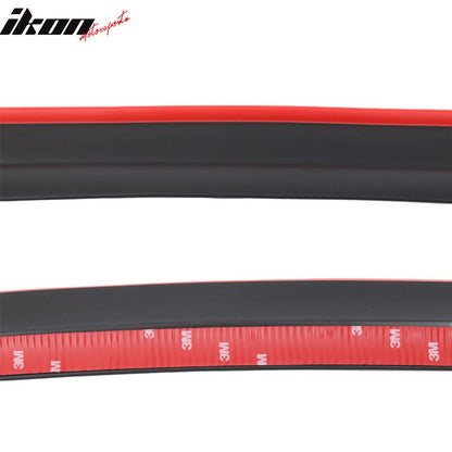 Universal 100" Red Trim Front Lip Splitter Quick Chin Rubber Foam
