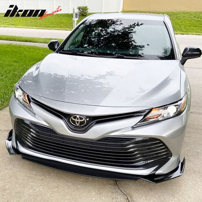 Universal 62"-66" A Style Front Bumper Lip ABS 3PC