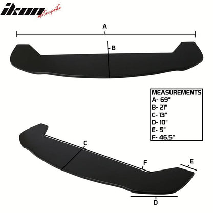Universal Type 4 Front Bumper Lip Spoiler Valance Guard PP