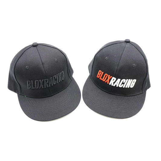 BLOX RACING Snapback Cap, Black with Red and White Logo - Blox Racing - NEW Style