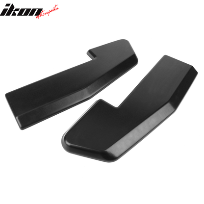 Universal V1 Sanded Black Rear Bumper Splitter Lip With 8 Screws PP
