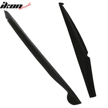 2014-2019 Chevy Corvette C7 Stingray Unpainted Black Side Skirts PU