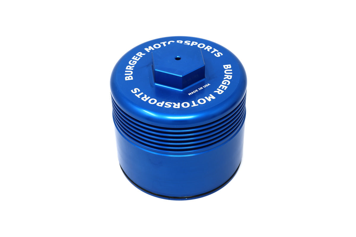 Blue Oil Filter Cover