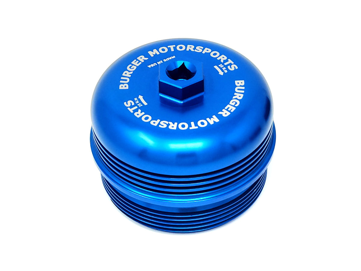 Blue Metal BMW Oil Cap