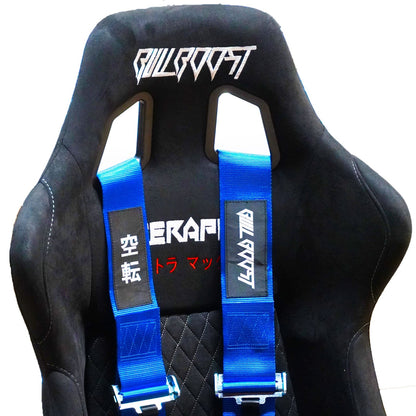 Bull Boost Universal 4 Point Camlock Quick Release Racing Seat Belt Harness