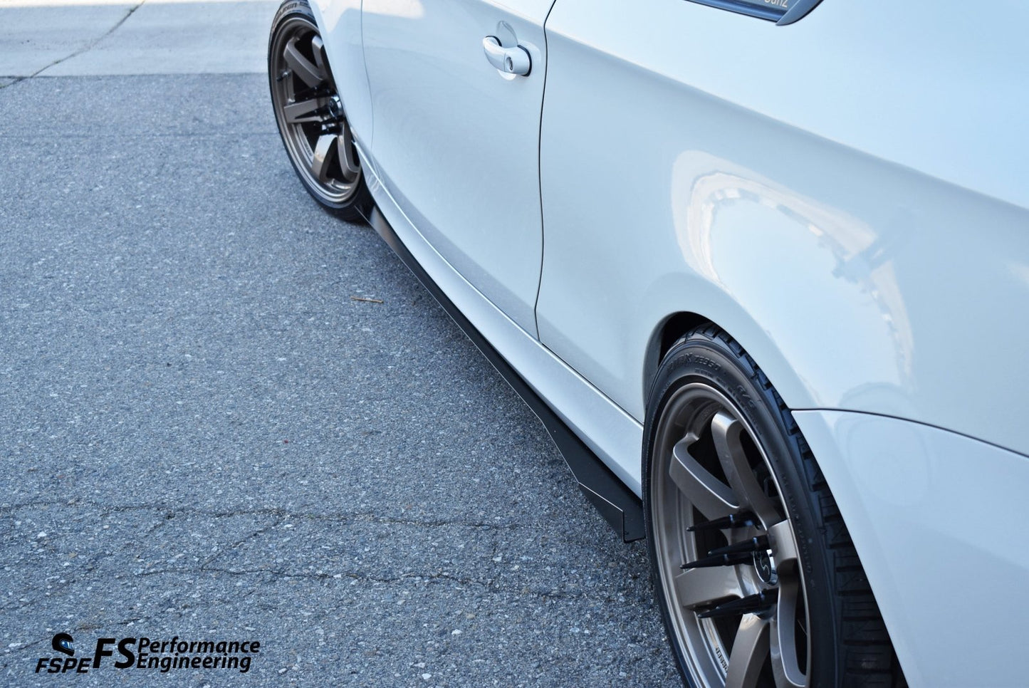 BMW 128i / 135i (2007-2013) E82 Aluminum Side Skirt Extensions V1 & V2