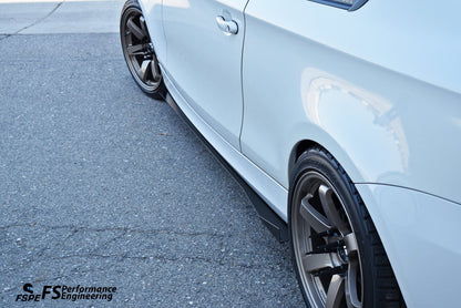 BMW 128i / 135i (2007-2013) E82 Aluminum Side Skirt Extensions V1 & V2