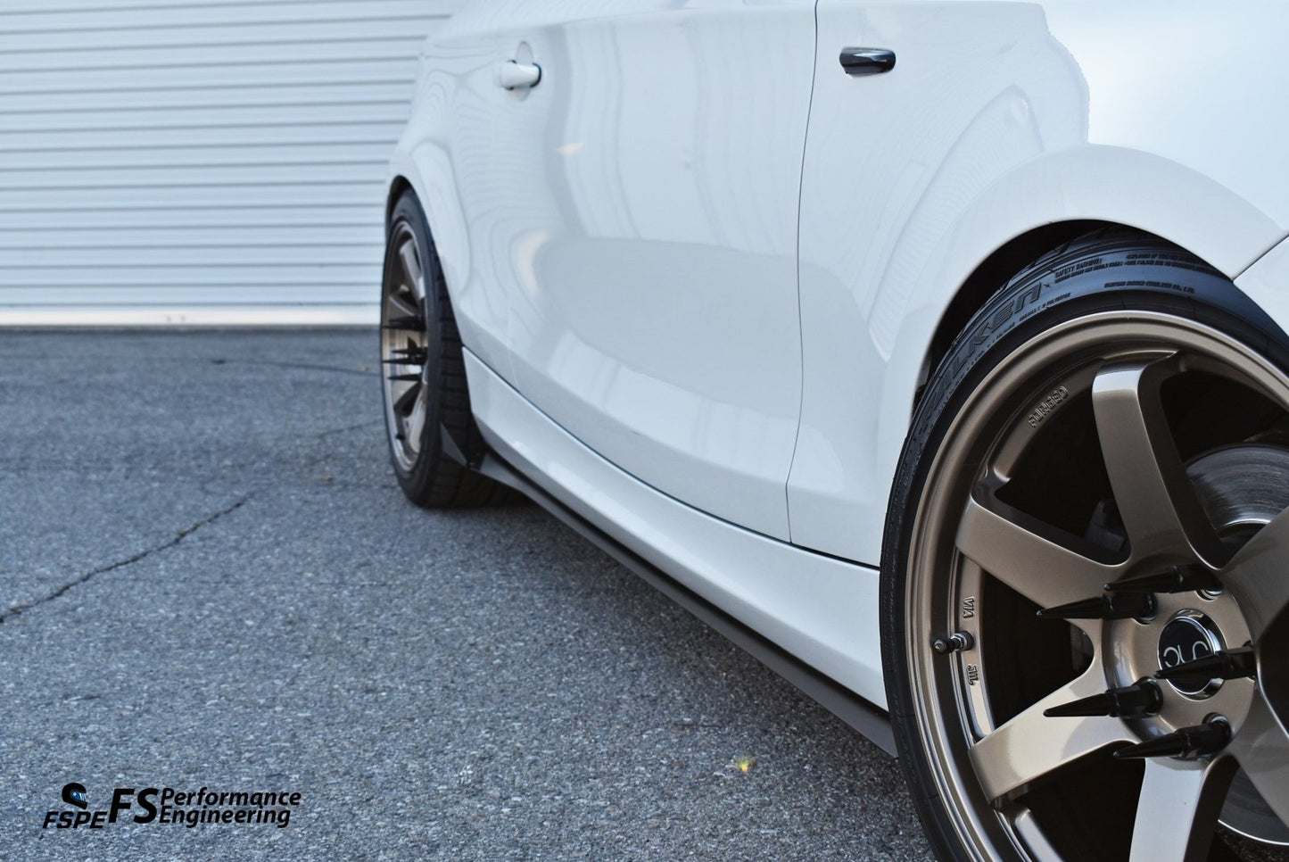 BMW 128i / 135i (2007-2013) E82 Aluminum Side Skirt Extensions V1 & V2