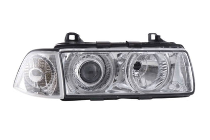 BMW 3-series E36 Coupe/Convertible Chrome Xenon Angel Eyes Headlights (1992-1998)
