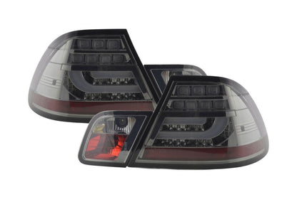 BMW 3-series E46 Coupe Chrome/Smoked LED LightBar Taillights Set- Facelift (2003-2007)