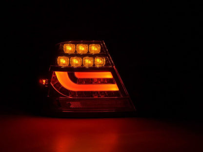 BMW 3-series E46 Coupe Chrome/Smoked LED LightBar Taillights Set- Facelift (2003-2007)