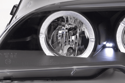 BMW 3-series E46 Coupe/Convertible Black Xenon Angel Eyes Headlights (2003-2005)