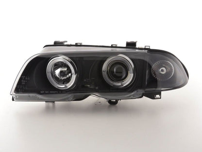BMW 3-series E46 Sedan/Touring Black Angel Eyes Headlight Set (1998-2001)