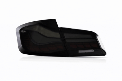 BMW 5-Series F10 F18 M5 6th Gen GTS Style -Red or Smoked- OLED Dynamic LED Tail Lights (2011-2017)