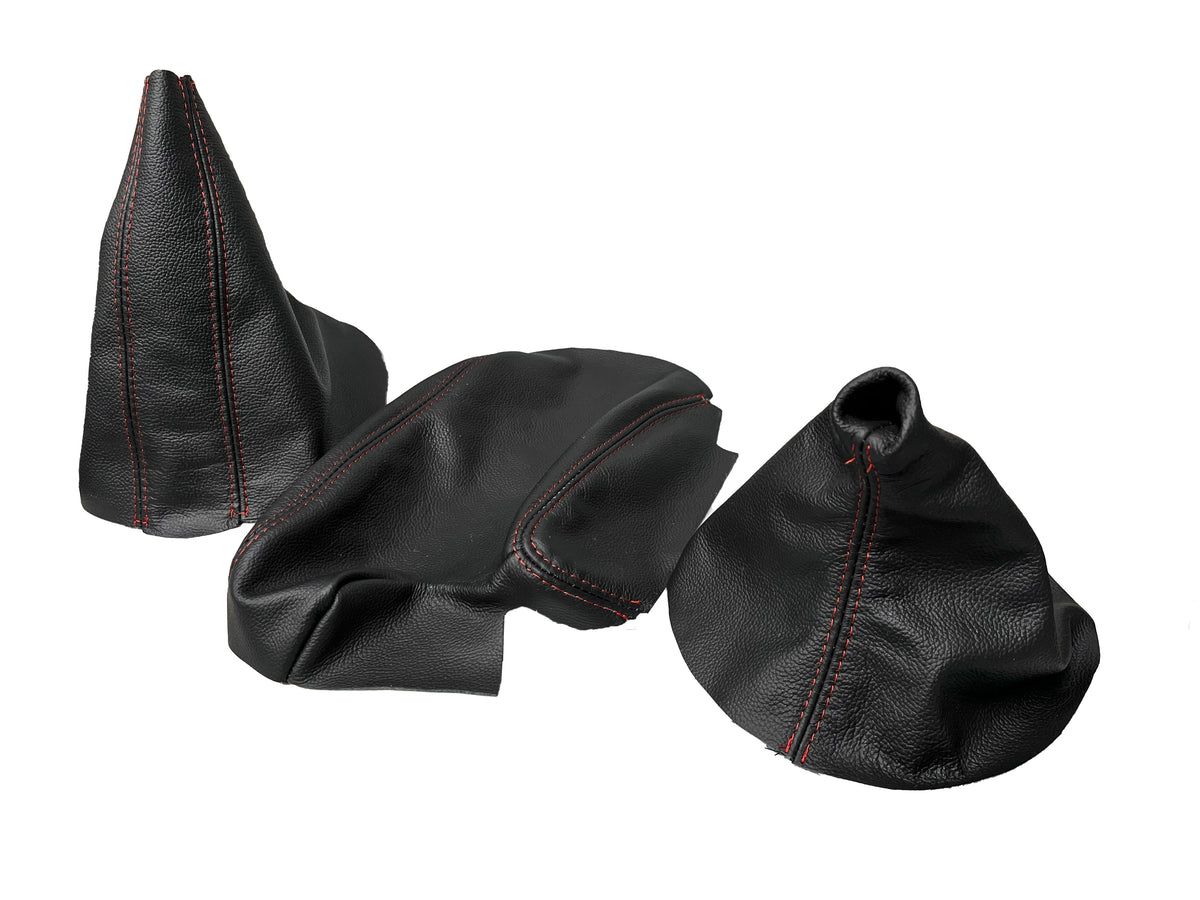 For 1991-2005 BMW E36 E46 3 Series Genuine Leather Console Armrest Shift & Handbrake Boot Cover