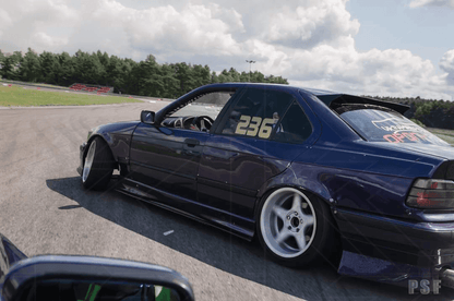 BMW E36 M3 Series 3 Black Side Skirt Extensions (1992 - 1999)