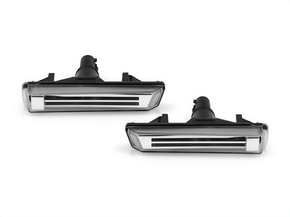 BMW E38 7-Series E46 M3 Crystal Light Bar Clear/Smoke Lens Amber/White LED Side Marker Light (1995-2006)