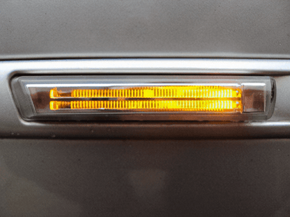 BMW E38 7-Series E46 M3 Crystal Light Bar Clear/Smoke Lens Amber/White LED Side Marker Light (1995-2006)